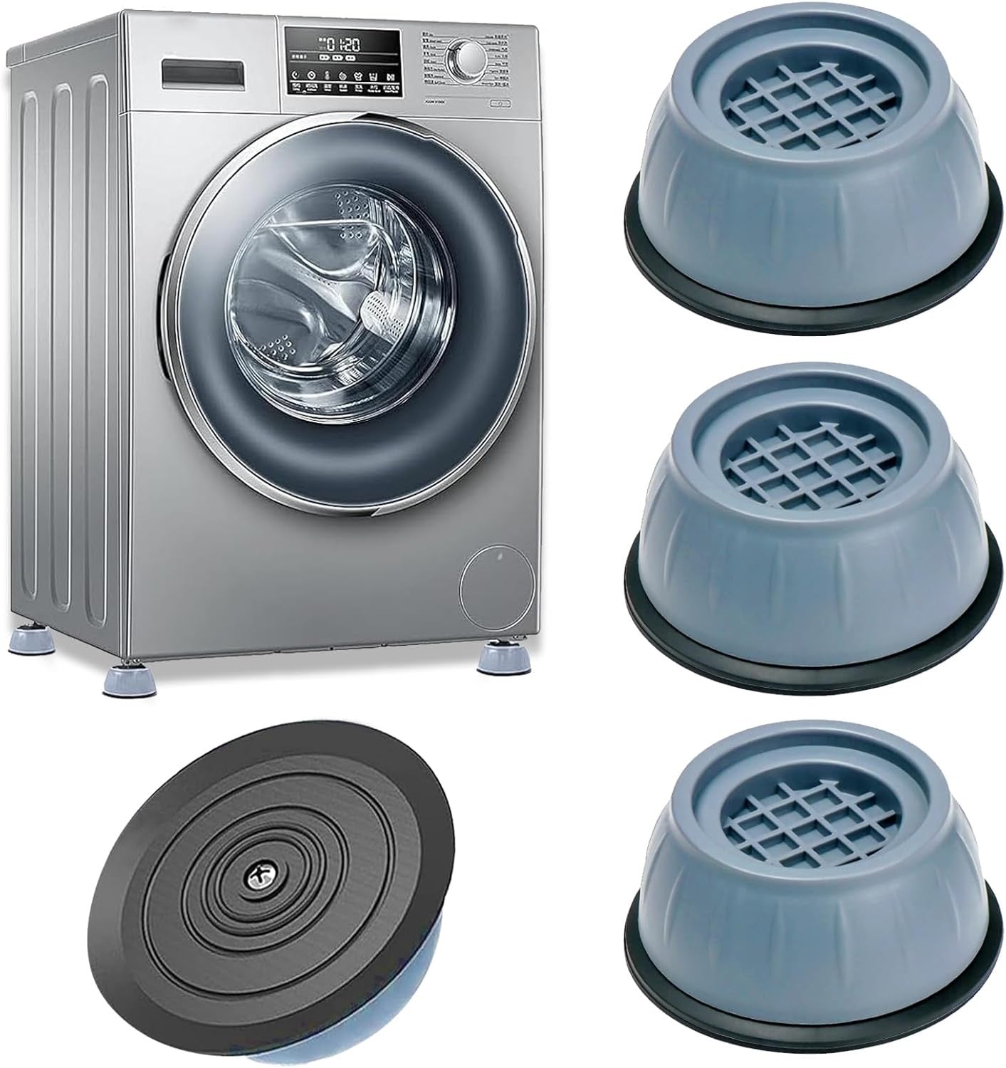 Set od 4 Neklizajuća Podmetača za Veš Mašinu